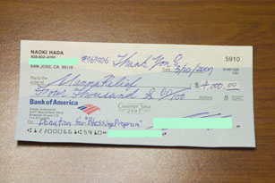Naoki Hada Mannarelief Donation 2007 Mannafest