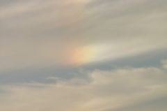虹雲（彩雲）の拡大写真